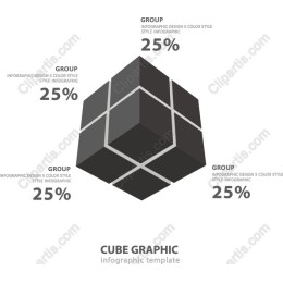 Cube Graphic Infographic Template
