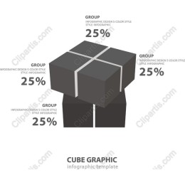 Cube Graphic Infographic Template