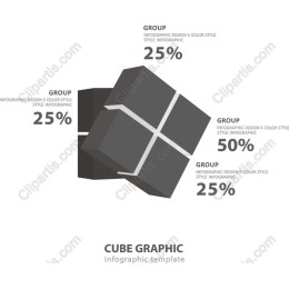 Cube Graphic Infographic Template
