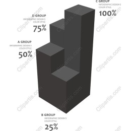 3D Infographic Bar Chart