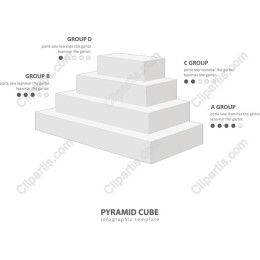 Pyramid Cube Infographic Template