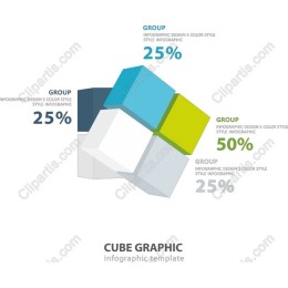 Cube Graphic Infographic Template
