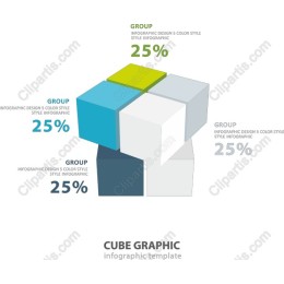 Cube Graphic Infographic Template