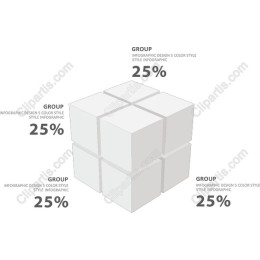 3D Cube Infographic