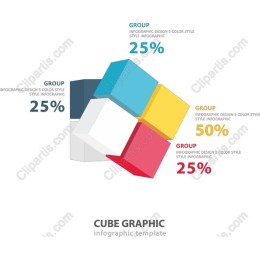 Cube Graphic Infographic Template