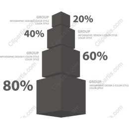 Stacked Pyramid Data Visualization