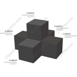 3D Cube Group Infographic
