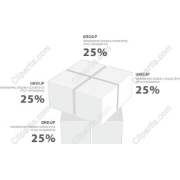 25% Infographic Data Representation