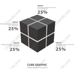 Cube Graphic Infographic Template