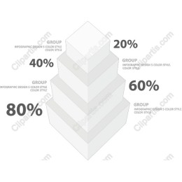 Premium Multi-layered Pyramid Chart