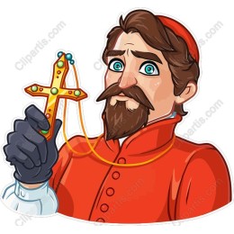 Cardinal Holding Cross