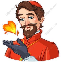 Charming Gentleman in Red Robe