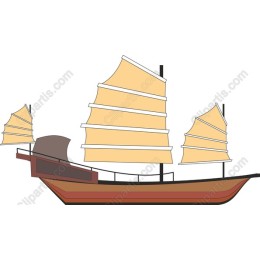 Elegant Chinese Junk Ship