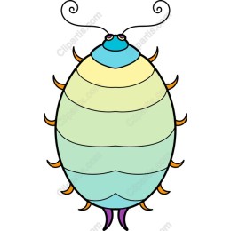 Whimsical Gradient Insect