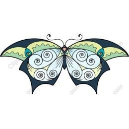 Elegant Spiral Butterfly
