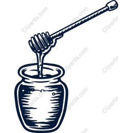 Elegant Honey Jar with Dipper