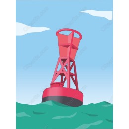 Vibrant Red Buoy