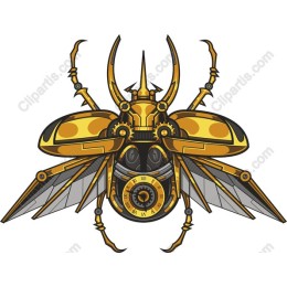 Steampunk Golden Beetle