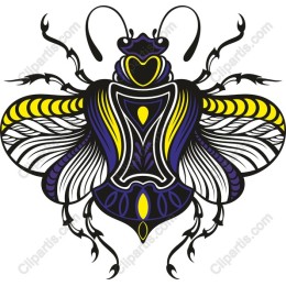Vibrantly Styled Bee
