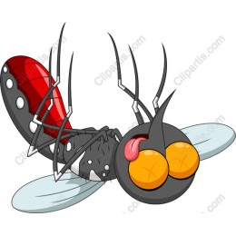 Whimsical Cartoon Fly