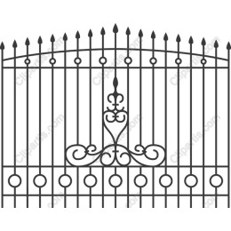 Elegant Wrought Iron Gate