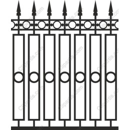 Elegant Wrought Iron Fence