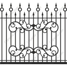 Ornate Wrought Iron Fence