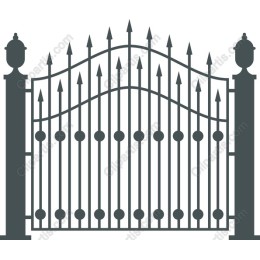 Sophisticated Wrought Iron Gate