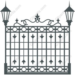 Elegant Wrought Iron Gate