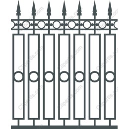 Elegant Wrought Iron Fence