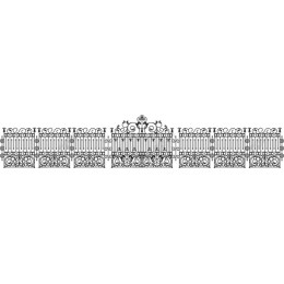 Elegant Wrought Iron Fence