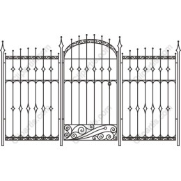 Elegant Ornate Wrought Iron Gate