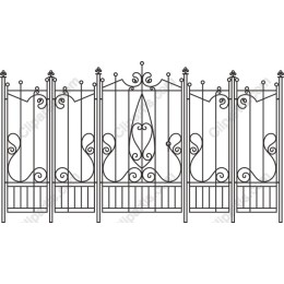 Ornate Wrought Iron Fence