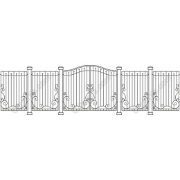 Elegant Ornamental Fence