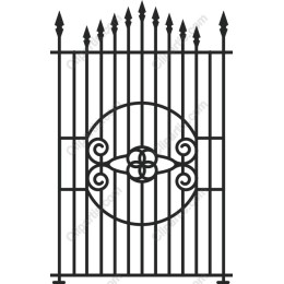 Elegant Wrought Iron Gate