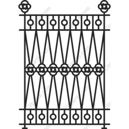 Elegant Wrought Iron Fence