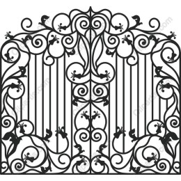 Elegant Ornate Wrought-Iron Gate