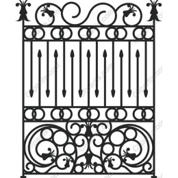 Ornate Wrought Iron Gate