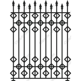Ornate Wrought Iron Fence