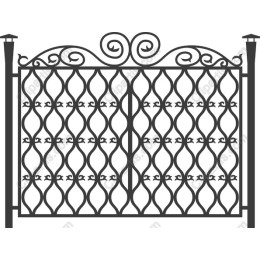 Elegant Wrought Iron Gate