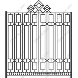 Ornate Geometric Gate