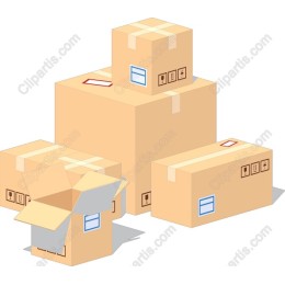 Assorted Cardboard Boxes