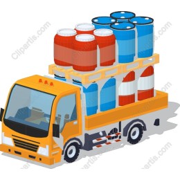Colorful Delivery Truck