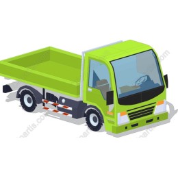 Vibrant Green Truck
