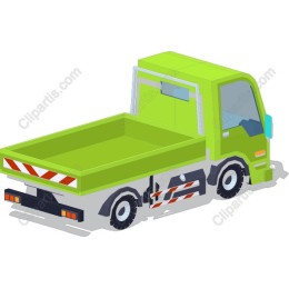 Bright Green Dump Truck