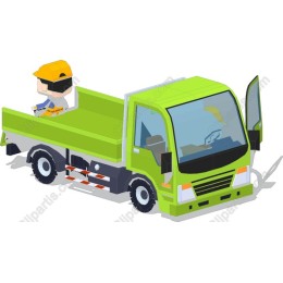 Playful Construction Truck