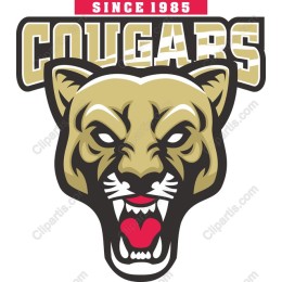 Cougars Logo - Fierce Cougar Head