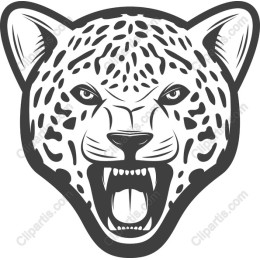 Fierce Leopard Head
