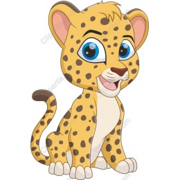 Charming Cartoon Leopard