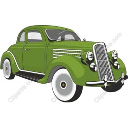 Vintage Green Car